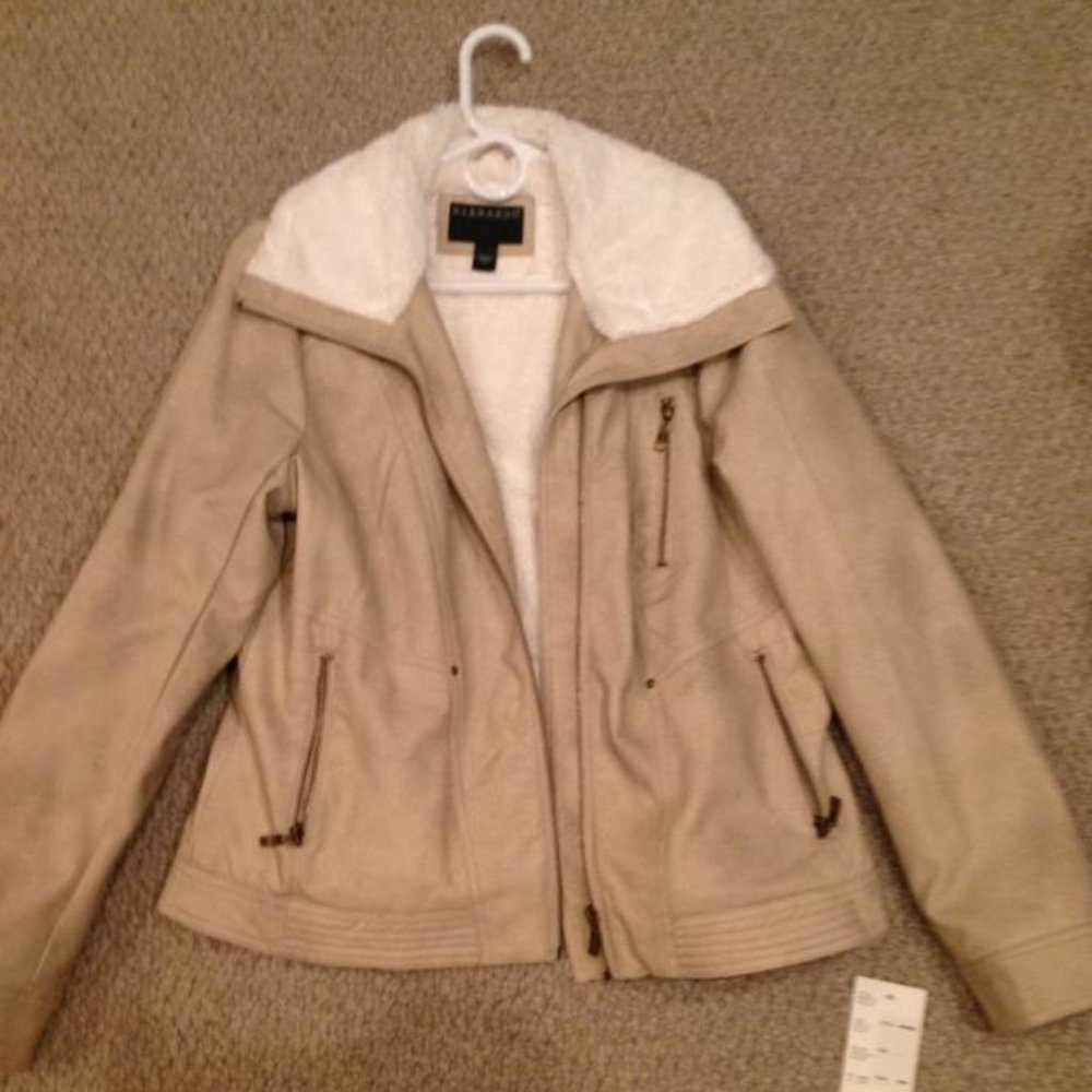 Bernardo Faux Leather Jacket Womens - Picture 4 of 11